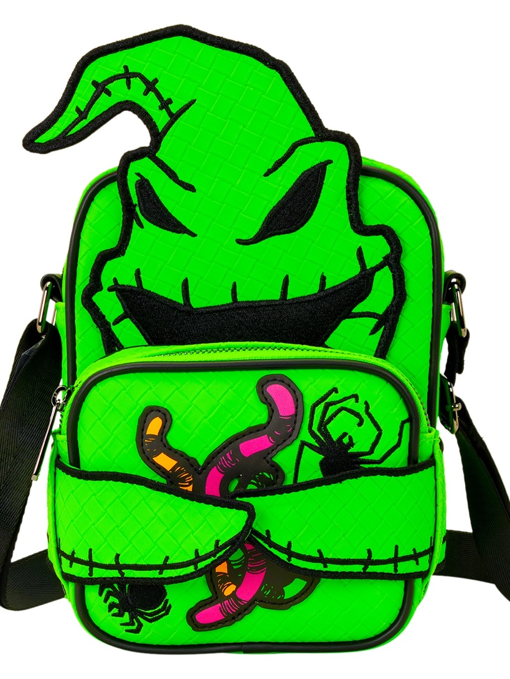 NBC Oogie Boogie Glow Crossbuddies Cosplay Crossbody Bag with Coin Bag - Picture 3 of 7